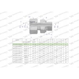 Hydraulic connection m12x1 5 06l 1 8 bsp 2 pcs