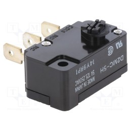 1 pcs x OMRON OCB - D2MC5H - Microswitch SNAP ACTION, 5A/230VAC, without lever, SPDT, ON-ON