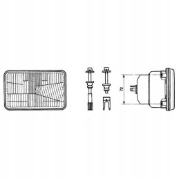 Headlight headlamp john deere 05400000