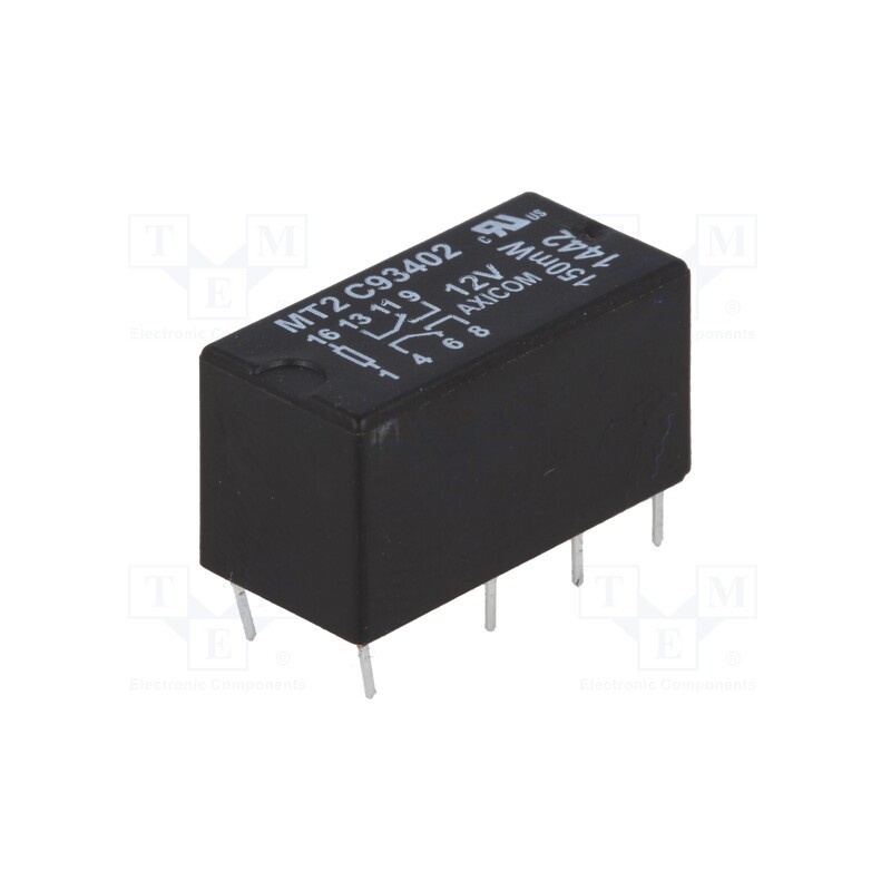 1 pcs x TE Connectivity - 1462000-7 - Relay: electromagnetic, DPDT, Ucoil: 12VDC, max.250VAC, max.220VDC