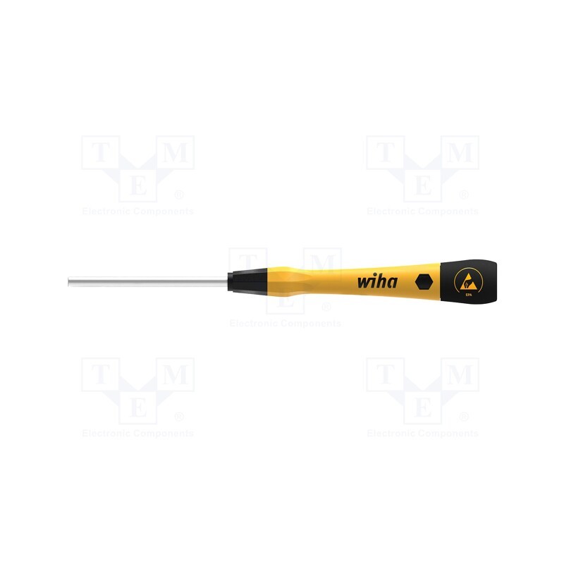 1 pcs x WIHA - 43687 - Screwdriver, 6-angles socket, precision, ESD, PicoFinish® ESD