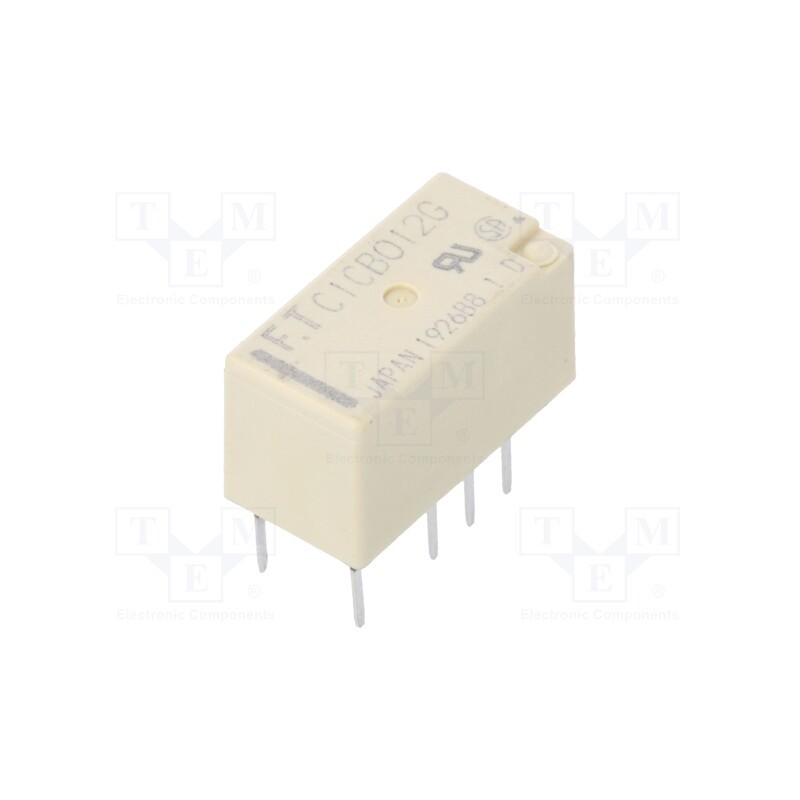 1 pcs x FUJITSU - FTR-C1CB012G - Relay: electromagnetic, DPDT, Ucoil: 12VDC, 2A, 0.3A/125VAC, THT