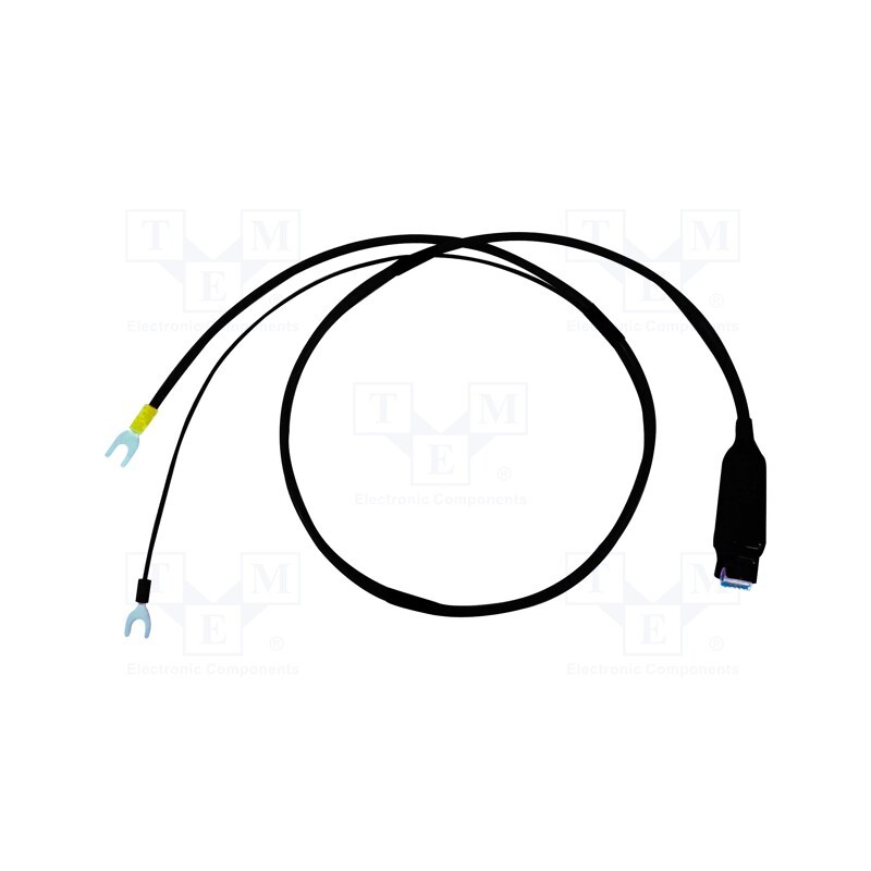 1 pcs x GW INSTEK - GTL-116B - Test lead, aligator clip,spade lug x2, Len: 1.5m, black