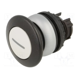 1 pcs x EATON ELECTRIC - M22-DP-W-X1 - Switch: push-button, 22mm, Stabl.pos: 1, white, none, IP67, mushroom