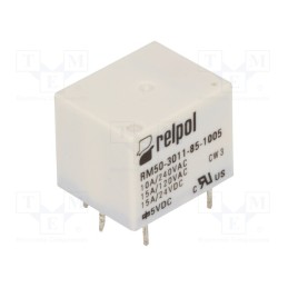 1 pcs x RELPOL - RM50-3011-85-1005 - Relay: electromagnetic, SPDT, Ucoil: 5VDC, 15A, 10A/240VAC, PCB