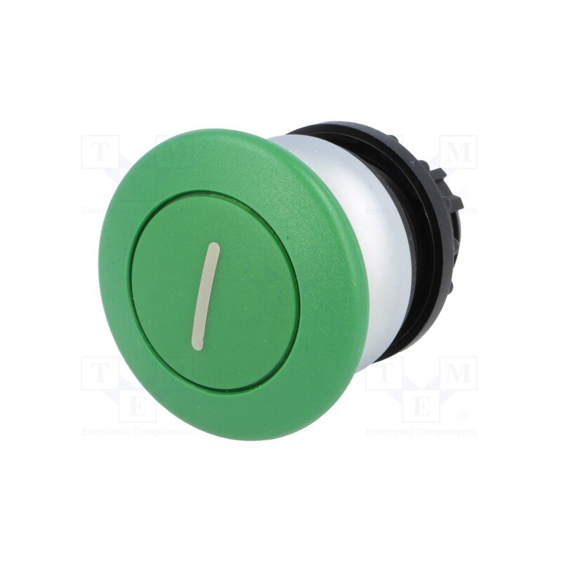 1 pcs x EATON ELECTRIC - M22-DP-G-X1 - Switch: push-button, 22mm, Stabl.pos: 1, green, none, IP67, mushroom