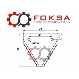 Scythe blade, bottom cut, compact 522187 rasspe