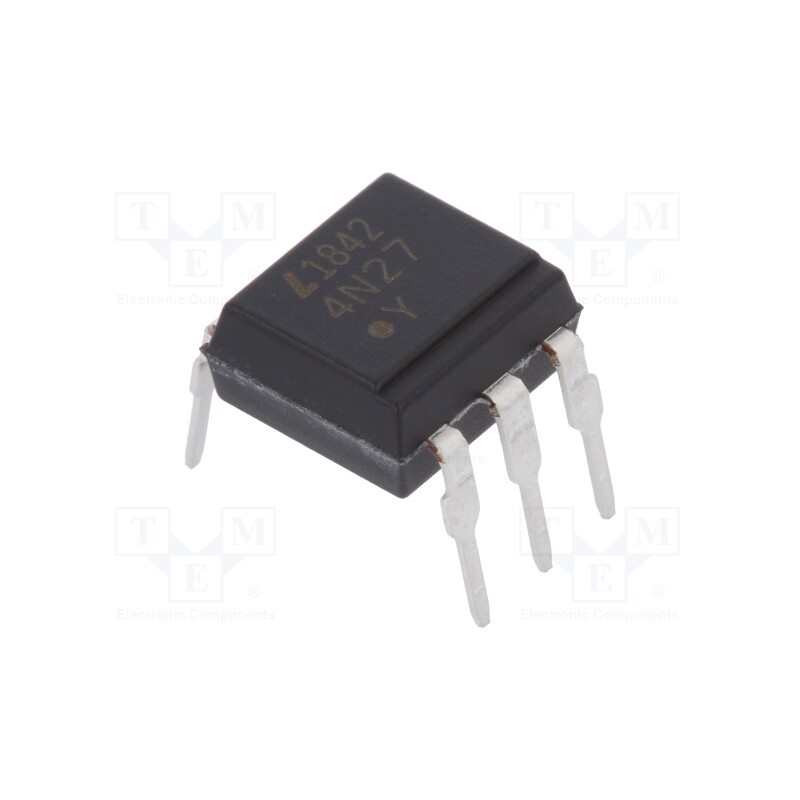 2 pcs x LITEON - 4N27 - Optocoupler, THT, Ch: 1, OUT: transistor, Uinsul: 1.5kV, Uce: 30V