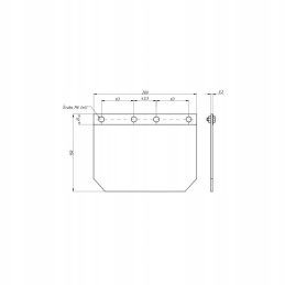 Mud flap, front mudguard c 330 360 mf