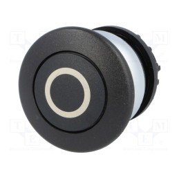 1 pcs x EATON ELECTRIC - M22-DP-S-X0 - Switch: push-button, 22mm, Stabl.pos: 1, black, none, IP67, mushroom