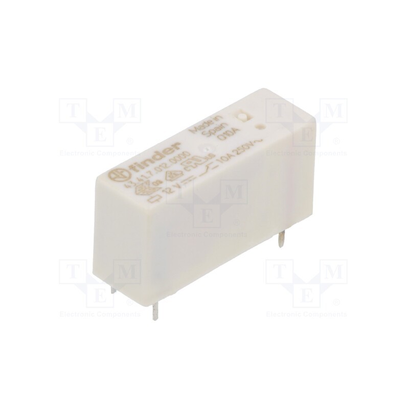 1 pcs x FINDER - 43.41.7.012.0000 - Relay: electromagnetic, miniature