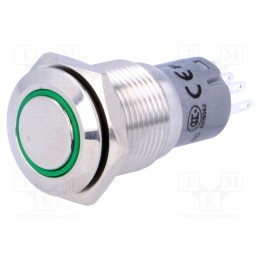 1 pcs x ONPOW - LAS2-GQF-11ZE/G12V/S-P - Switch: vandal resistant, Pos: 2, SPDT, 0.5A/220VAC, 1A/24VDC, IP65