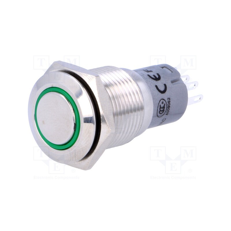 1 pcs x ONPOW - LAS2-GQF-11ZE/G12V/S-P - Switch: vandal resistant, Pos: 2, SPDT, 0.5A/220VAC, 1A/24VDC, IP65