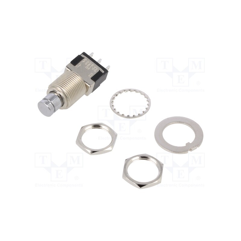 1 pcs x KNITTER-SWITCH - MPG 106 F - Switch: push-button, Pos: 2, SPDT, 6A/125VAC, 6A/6VDC, ON-(ON), MPG