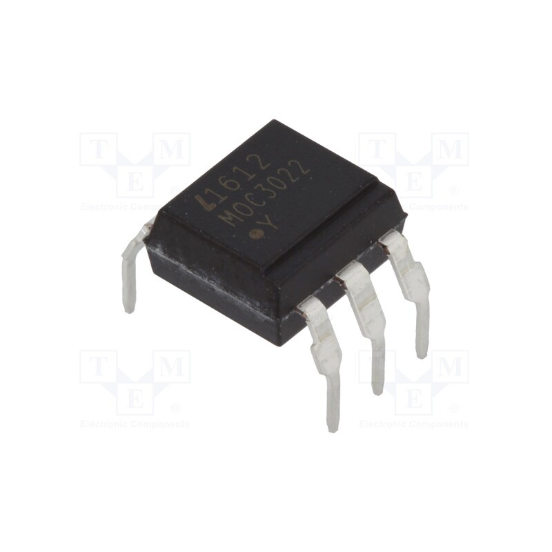 2 pcs x LITEON - MOC3022M - Optotriac, 5kV, Uout: 400V, without zero voltage crossing driver