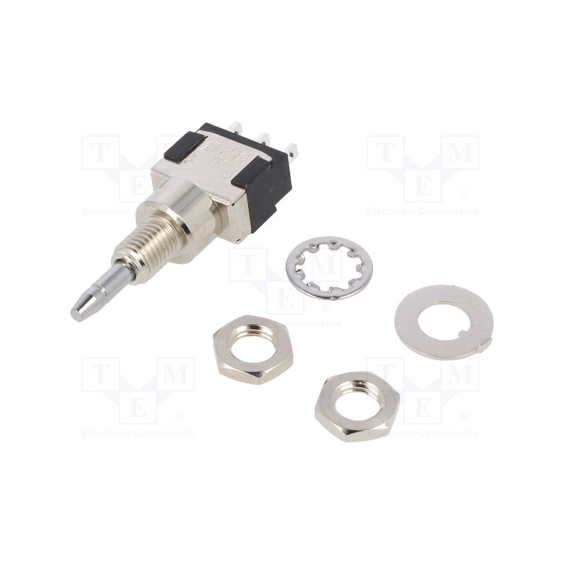 1 pcs x KNITTER-SWITCH - MPA 106 D - Switch: push-button, Pos: 2, SPDT, 6A/125VAC, 6A/6VDC, ON-ON, screw