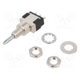 1 pcs x KNITTER-SWITCH - MPA 106 F - Switch: push-button, Pos: 2, SPDT, 6A/125VAC, 6A/6VDC, ON-(ON), MPA