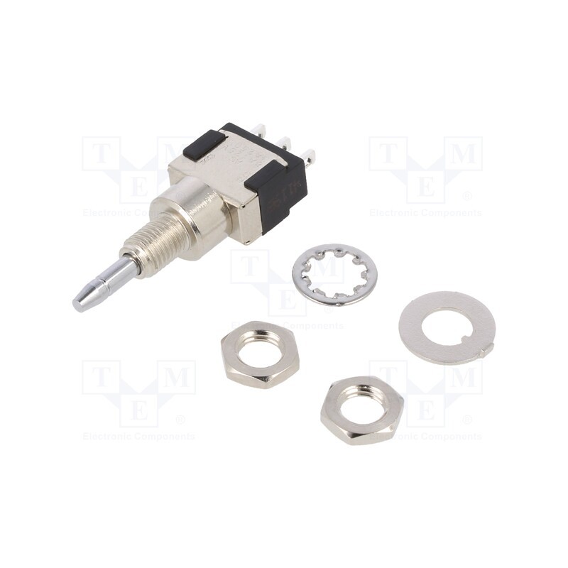 1 pcs x KNITTER-SWITCH - MPA 106 F - Switch: push-button, Pos: 2, SPDT, 6A/125VAC, 6A/6VDC, ON-(ON), MPA