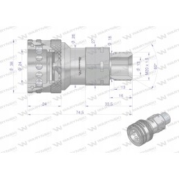 Hydraulic socket pressure eliminator m20x1 5