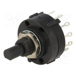 1 pcs x C&K - A403-03-M-N-Z-Q - Switch: rotary, Pos: 3, 2.5A/125VAC, 0.35A/125VDC, Poles number: 4