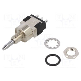 1 pcs x KNITTER-SWITCH - MPE 106 F - Switch: push-button, Pos: 2, SPDT, 6A/125VAC, 6A/6VDC, ON-(ON), IP67