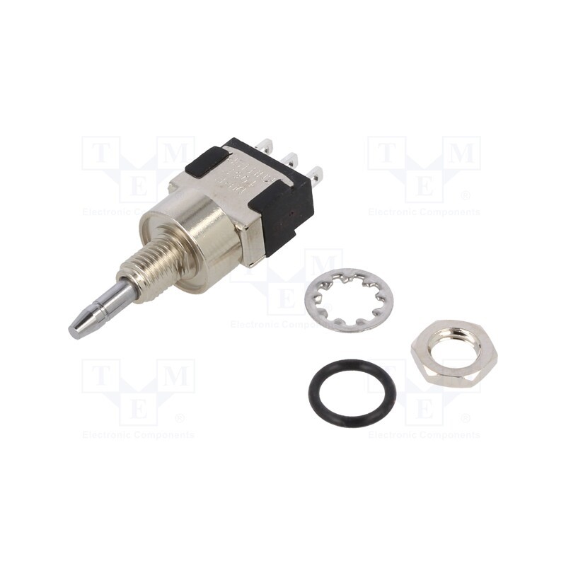 1 pcs x KNITTER-SWITCH - MPE 106 F - Switch: push-button, Pos: 2, SPDT, 6A/125VAC, 6A/6VDC, ON-(ON), IP67