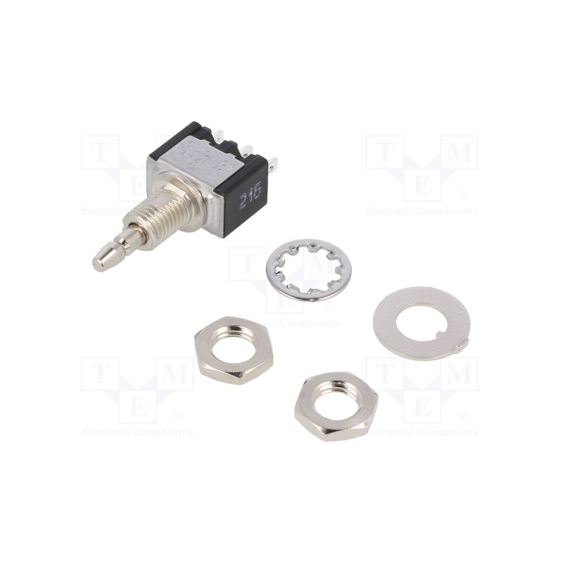 1 pcs x KNITTER-SWITCH - MPS 103 F - Switch: push-button, Pos: 2, SPDT, 3A/125VAC, ON-(ON), Illumin: none