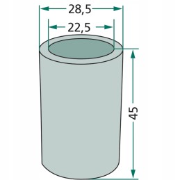 Reducing sleeve, bottom connector