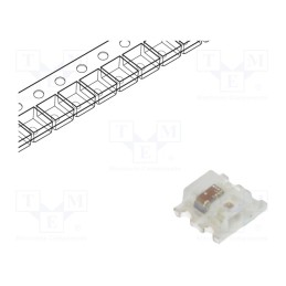 2 pcs x OPTOSUPPLY - OSTW2020C1E - Programmable LED, SMD, 2020, RGB, 2.2x2x0.85mm, 120°, 5mA, -25÷80°C