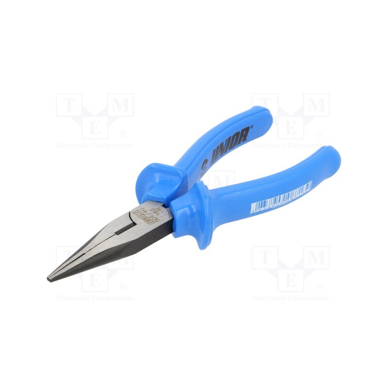 1 pcs x UNIOR - 608713 - Pliers, half-rounded nose, 160mm, 506/4G, Cut: with side face