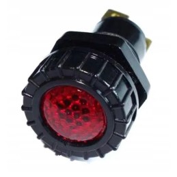 Red indicator light with flat connector