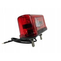 The illuminated license plate lamp was LED