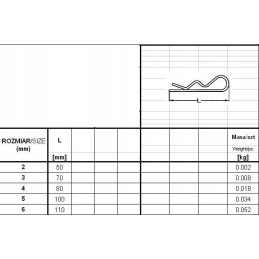 Pin, single universal clasp, 2mm
