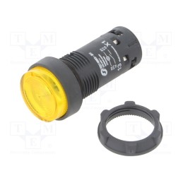 1 pcs x SCHNEIDER ELECTRIC - XB7NW38B1 - Switch: push-button, 22mm, Stabl.pos: 1, NO, yellow, LED, 24V, IP65
