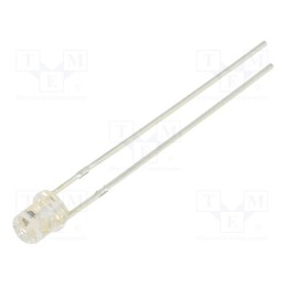 2 pcs x OPTOSUPPLY - OSG5DS34E1A - LED, 3mm, green, blinking, 1560÷2180mcd, 140°, 3÷5V, 20mA, 1.8Hz