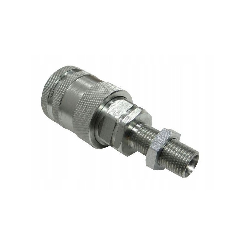 Hydraulic quick connector, long socket, M16x1, 5 studs