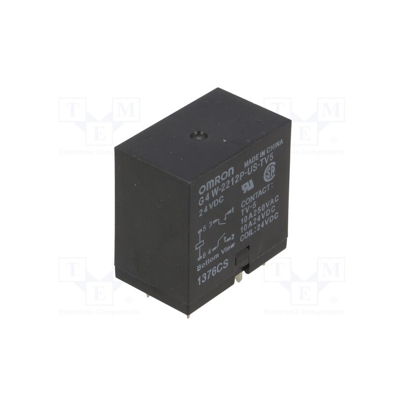 1 pcs x OMRON OCB - G4W-2212P-US-TV5 24VDC - Relay: electromagnetic, DPST-NO, Ucoil: 24VDC, Icontacts max: 10A