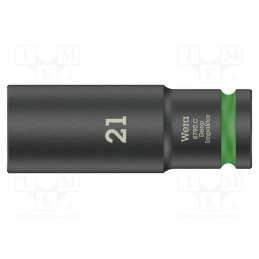 1 pcs x WERA - 5004837001 - Socket, 6-angles,socket spanner,impact, HEX 21mm, 1/2', 83mm