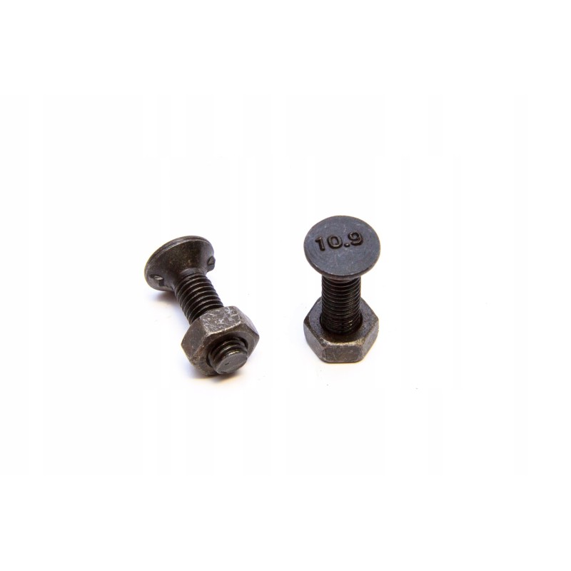 Plug screw 2 lugs M10x35 with nut class 10 9