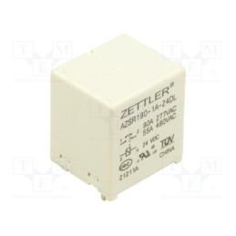 1 pcs x ZETTLER - AZSR190-1A-24DL - Relay: electromagnetic power, SPST-NO, Ucoil: 24VDC, 90A, PCB, 1.9W