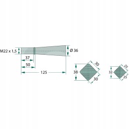 Tooth bent with a crocodile nut