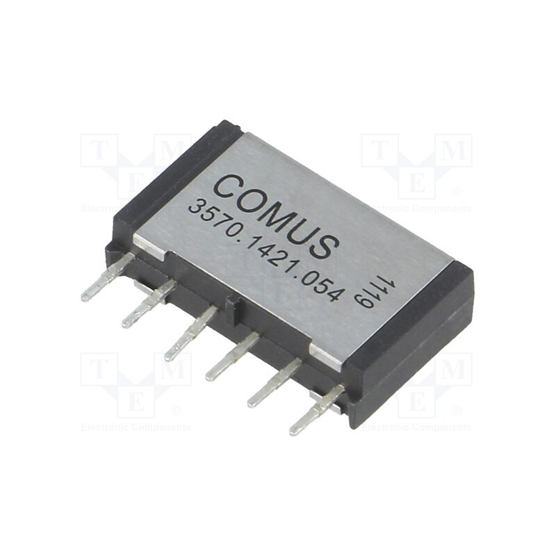 1 pcs x COMUS - 3570.1421.054 - Relay: reed switch, DPST-NO, Ucoil: 5VDC, 500mA, max.200VDC, 10W