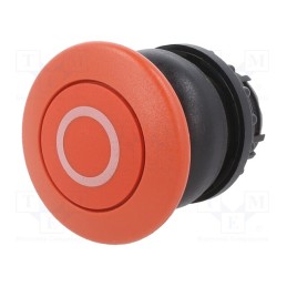 1 pcs x EATON ELECTRIC - M22S-DP-R-X0 - Switch: push-button, 22mm, Stabl.pos: 1, red, none, IP67, mushroom