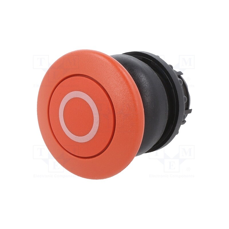 1 pcs x EATON ELECTRIC - M22S-DP-R-X0 - Switch: push-button, 22mm, Stabl.pos: 1, red, none, IP67, mushroom