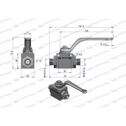 2-way hydraulic ball valve 2 2 18x1 5 12l