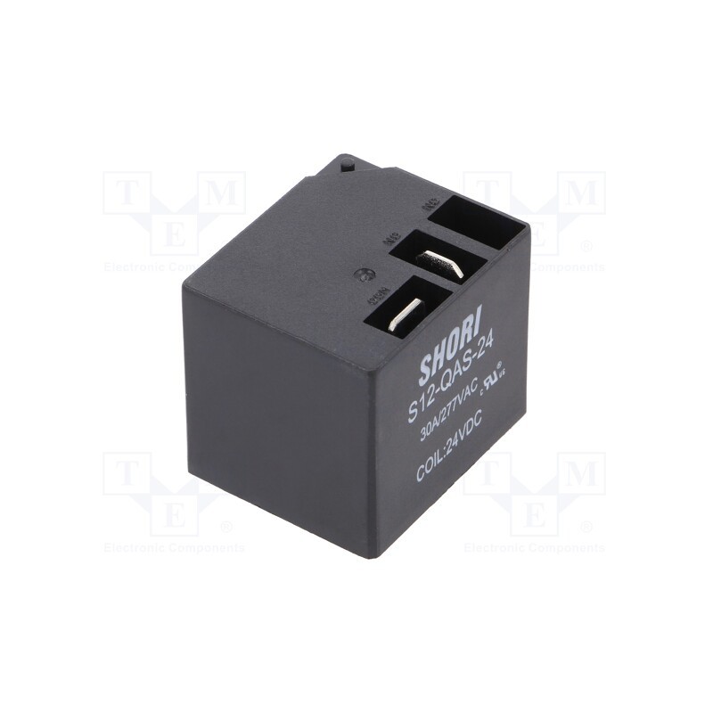 1 pcs x SHORI ELECTRIC - S12-QAS-24 - Relay: electromagnetic, SPST-NO, Ucoil: 24VDC, Icontacts max: 30A