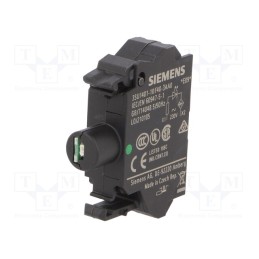 1 pcs x SIEMENS - 3SU1401-1BF40-3AA0 - Illuminating unit, 22mm, 3SU1.5, -25÷70°C, Illumin: LED, front