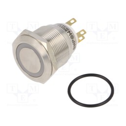 1 pcs x ONPOW - LAS1GQ22-11E/G/24V/S - Switch: vandal resistant, Pos: 2, SPDT, 3A/220VAC, 5A/24VDC, IP65