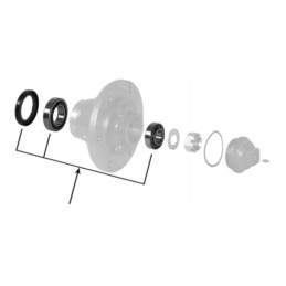 Ford New Holland front wheel bearings 81825776