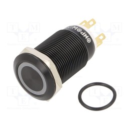 1 pcs x ONPOW - LAS1GQF-11ZE/B/24V/A - Switch: vandal resistant, Pos: 2, SPDT, 3A/220VAC, 5A/24VDC, IP65